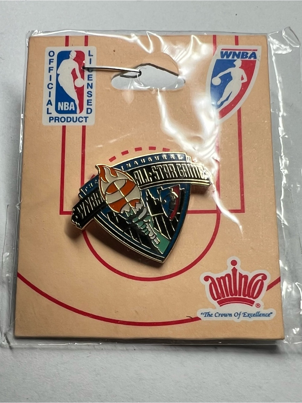 VINTAGE! 1999 WNBA Inaugural All-Star Game Pin. At MSG NYC - NBA Licensed